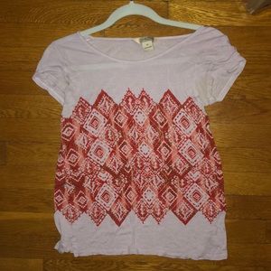 Lucky Brand Patterned T-Shirt